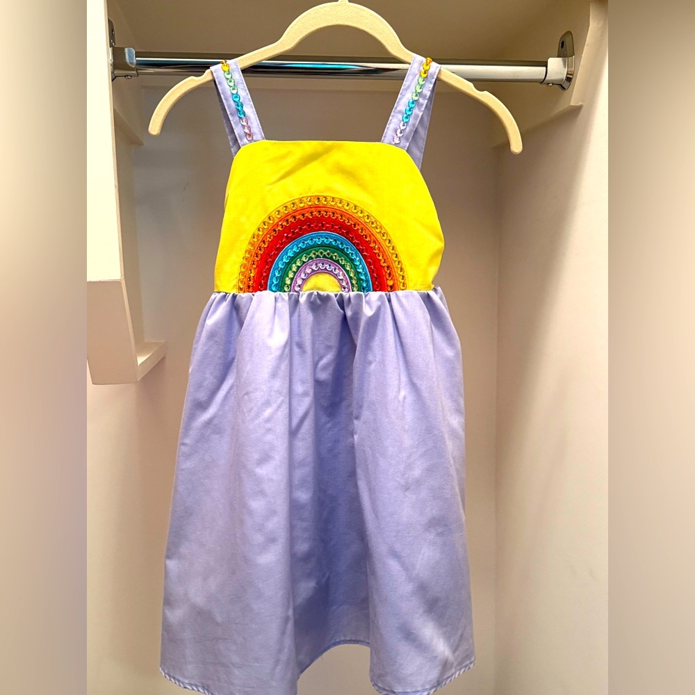 Lola and the Boys Rainbow Crystal Dress size 8. Excellent condition.
